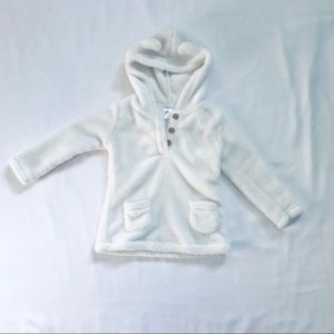🐻Carter’s fleece hoodie with polar bear ears